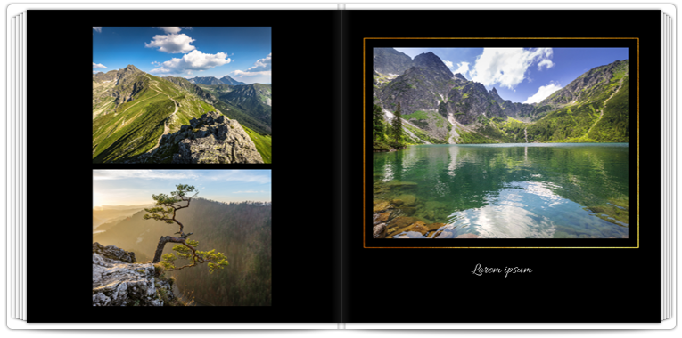 Fotobuch Schwarz-Goldene