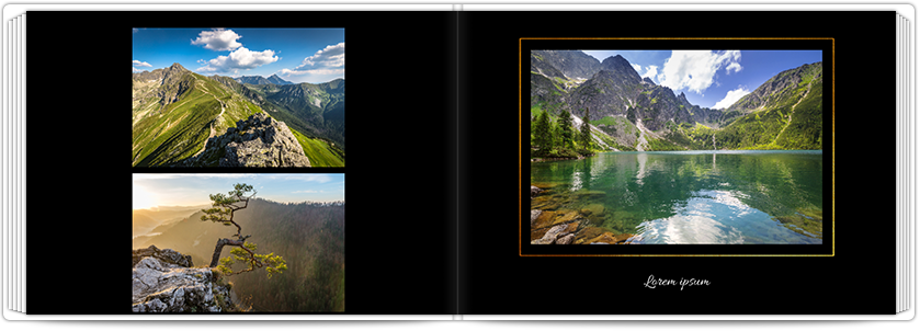 Fotobuch Schwarz-Goldene