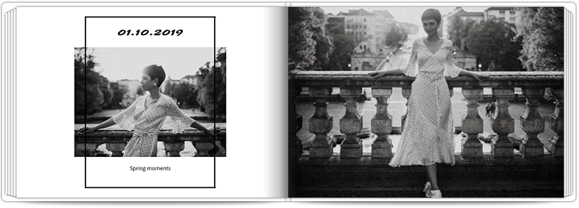 Fotobuch Mit schwarzem Rahmen