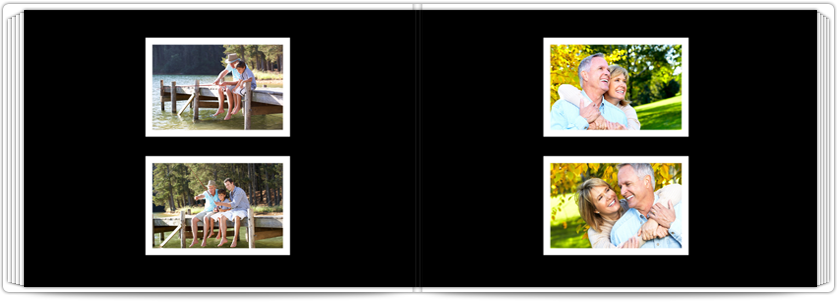 Mini-Fotobuch Schwarz