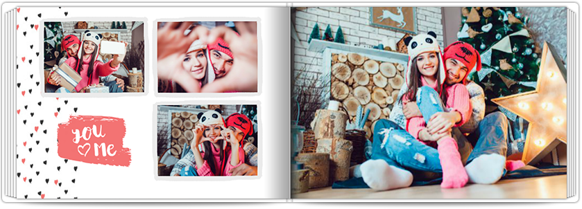 Mini-Fotobuch Rot geschminkt