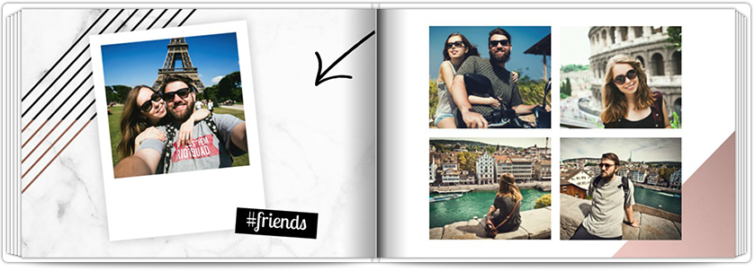 Mini-Fotobuch Rautezeichen