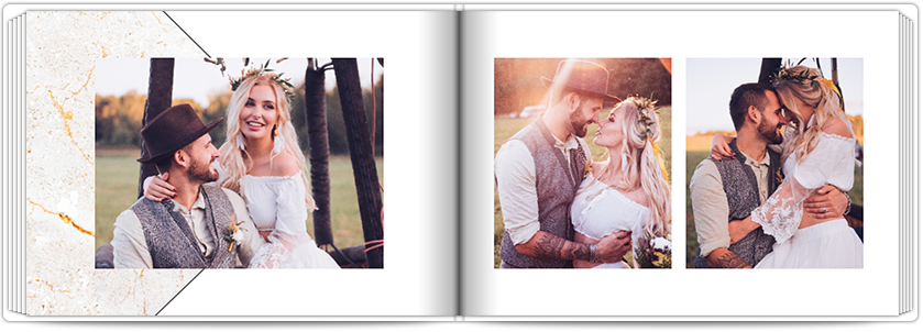 Mini-Fotobuch Mit Marmor Hintergrund