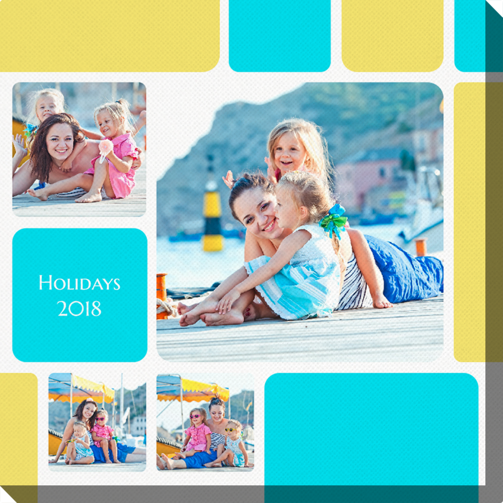 Fotoleinwand Farben Collage