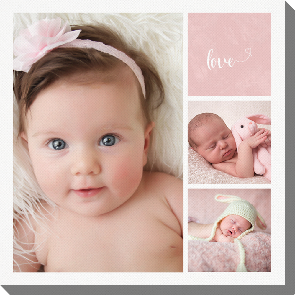 Fotoleinwand Süßer Engel - Rosa