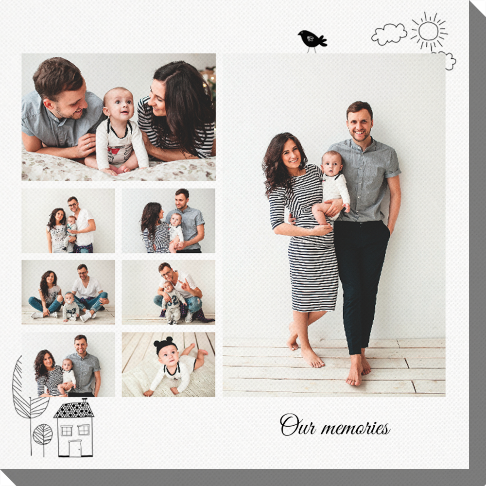 Fotoleinwand Kinderzeichnung