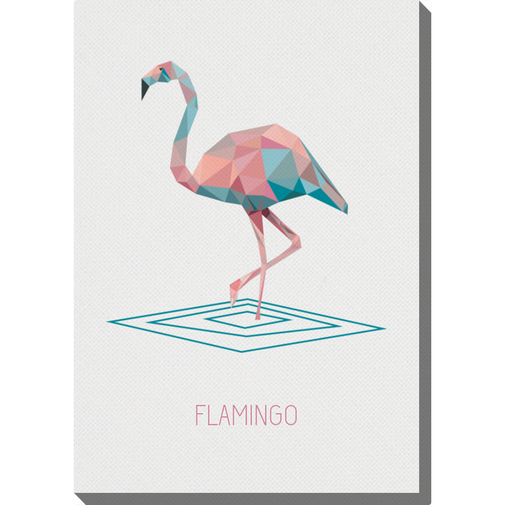 Fotoleinwand Flamingo