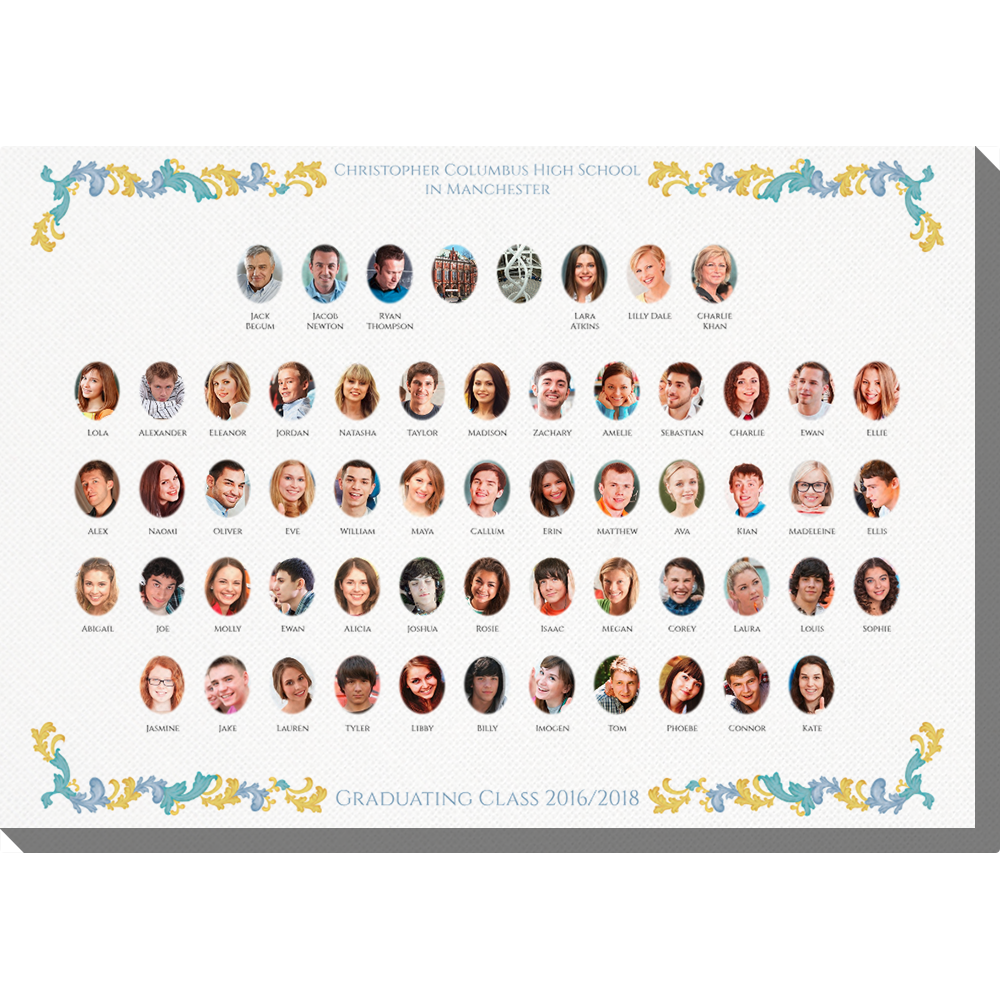 Fotoleinwand Schulleinwand Mosaik