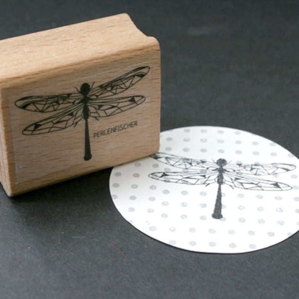 Perlenfischer Stempel Sommer: LIBELLE