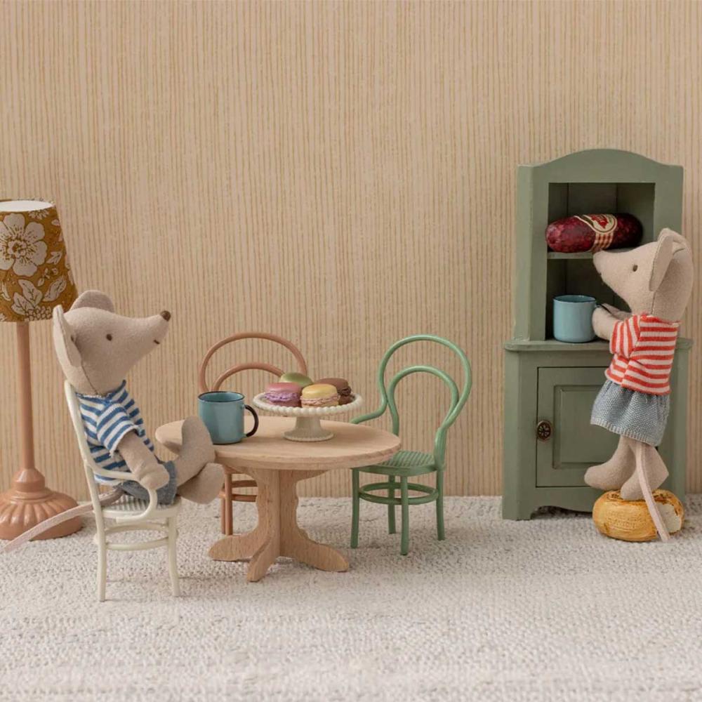 Maileg ovaler Esstisch Holz natur