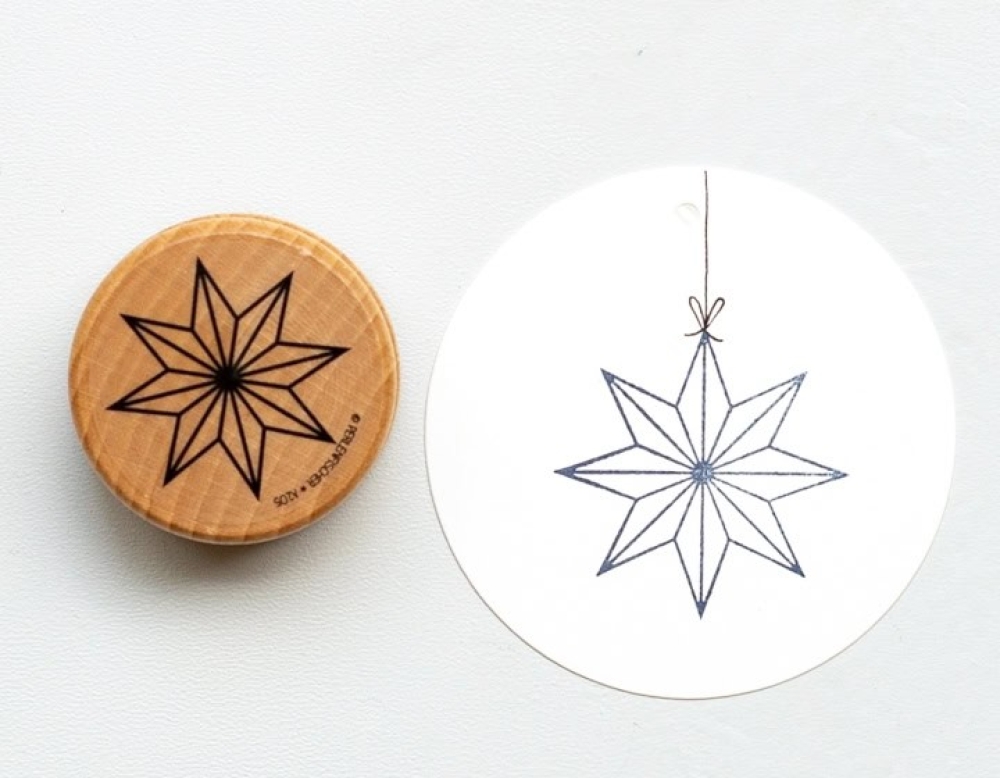 Perlenfischer Stempel Weihnachten: PAPIERSTERN XL