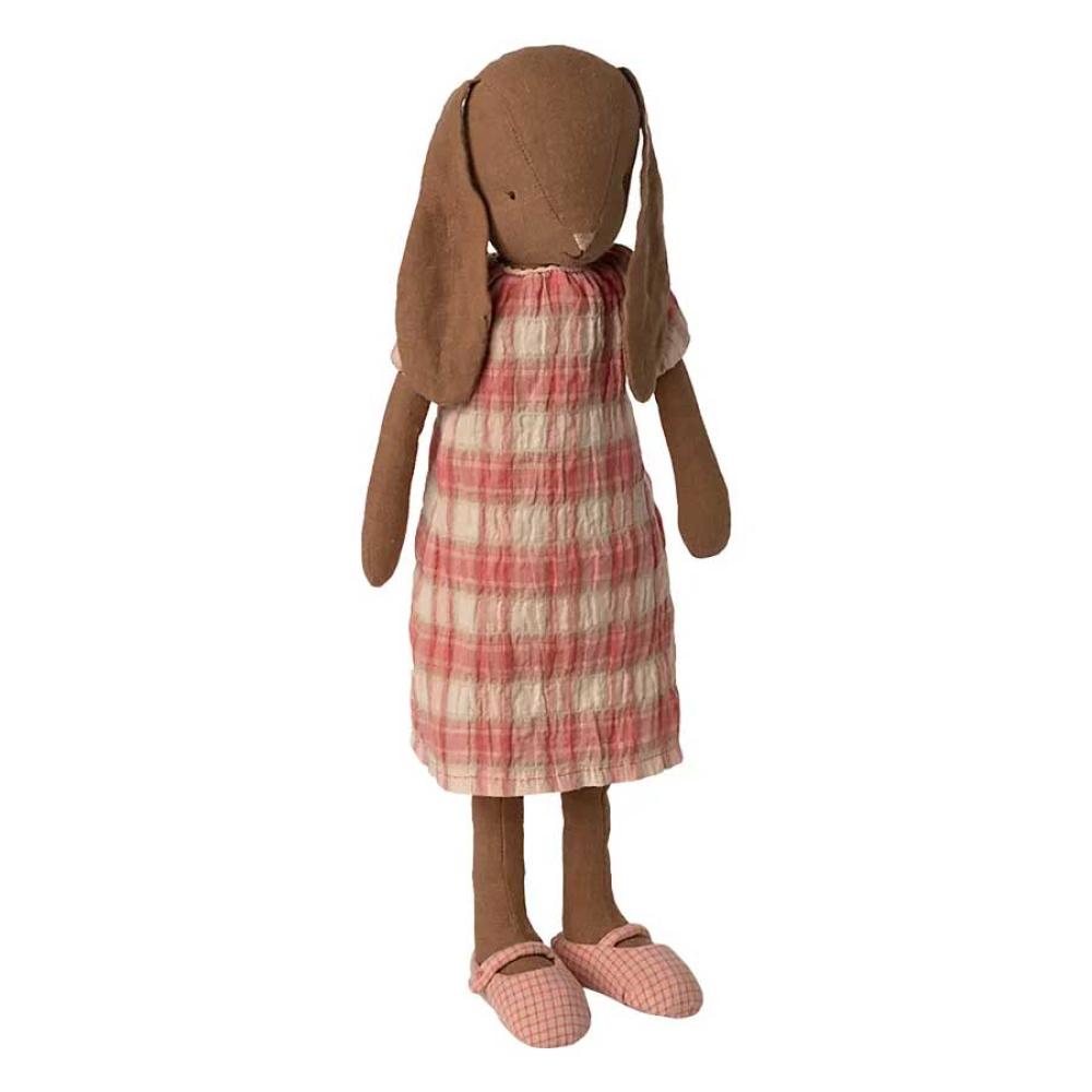 Maileg Hase Größe 3 schokobraun im Kleid