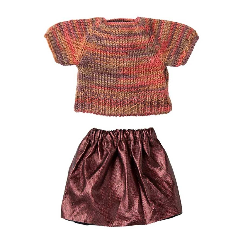 Maileg Bekleidungsset Mama Maus, Strickbluse und Rock