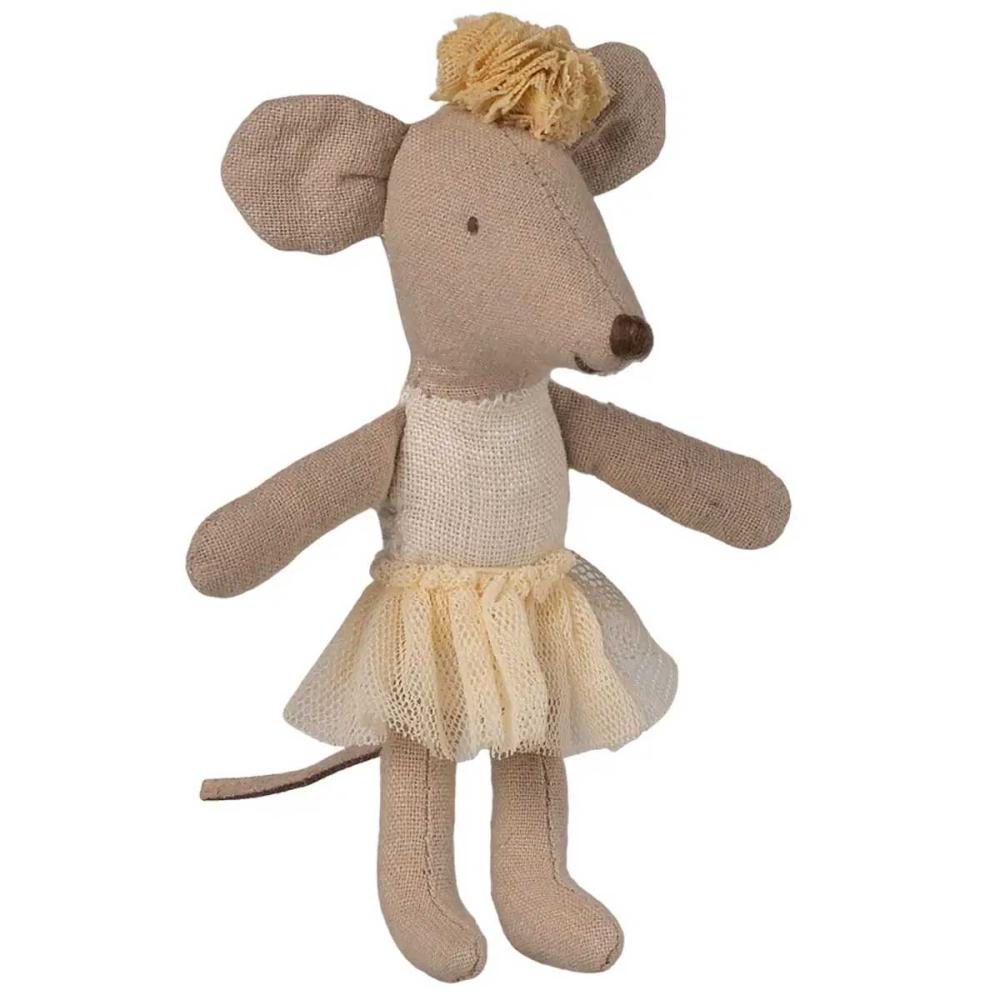 Maileg Ballerina Maus, Kleine Schwester – off white