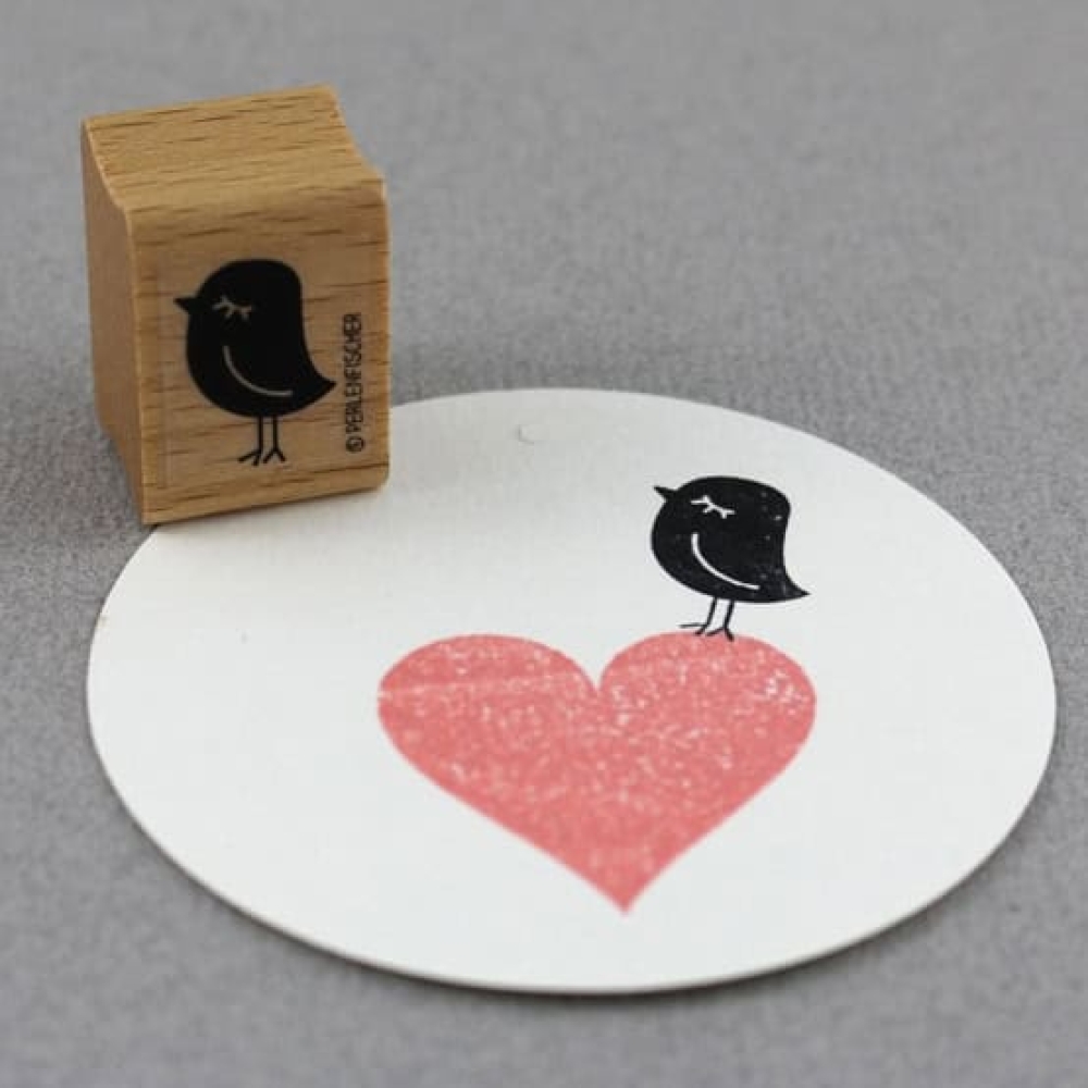 Perlenfischer Stempel Tiere: VOGEL Dame