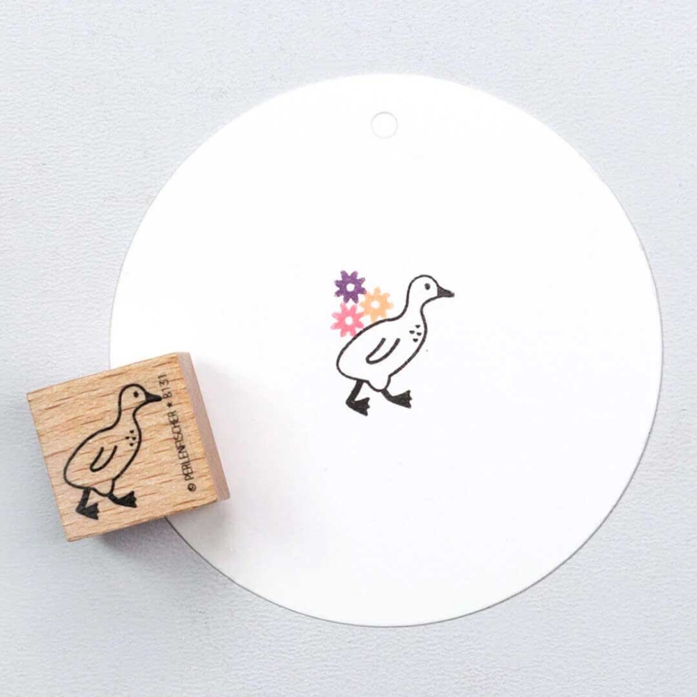 Perlenfischer Stempel Tiere: GÄNSEKÜKEN 1