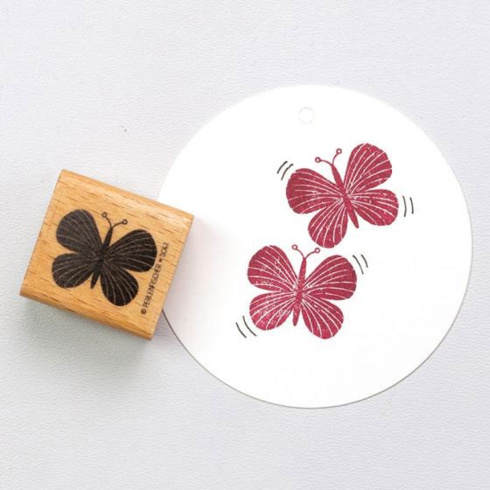 Perlenfischer Stempel Sommer: kleiner Schmetterling ROSA