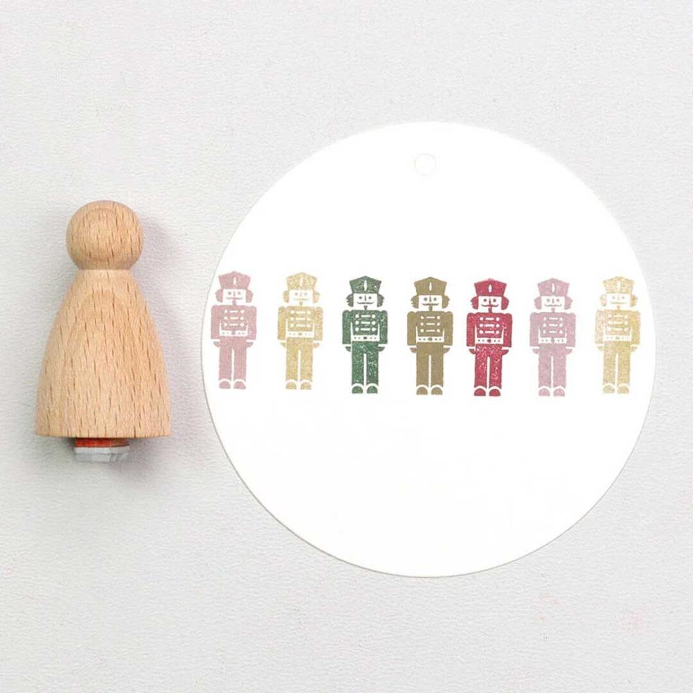 Perlenfischer Stempel Weihnachten: Nussknacker klein