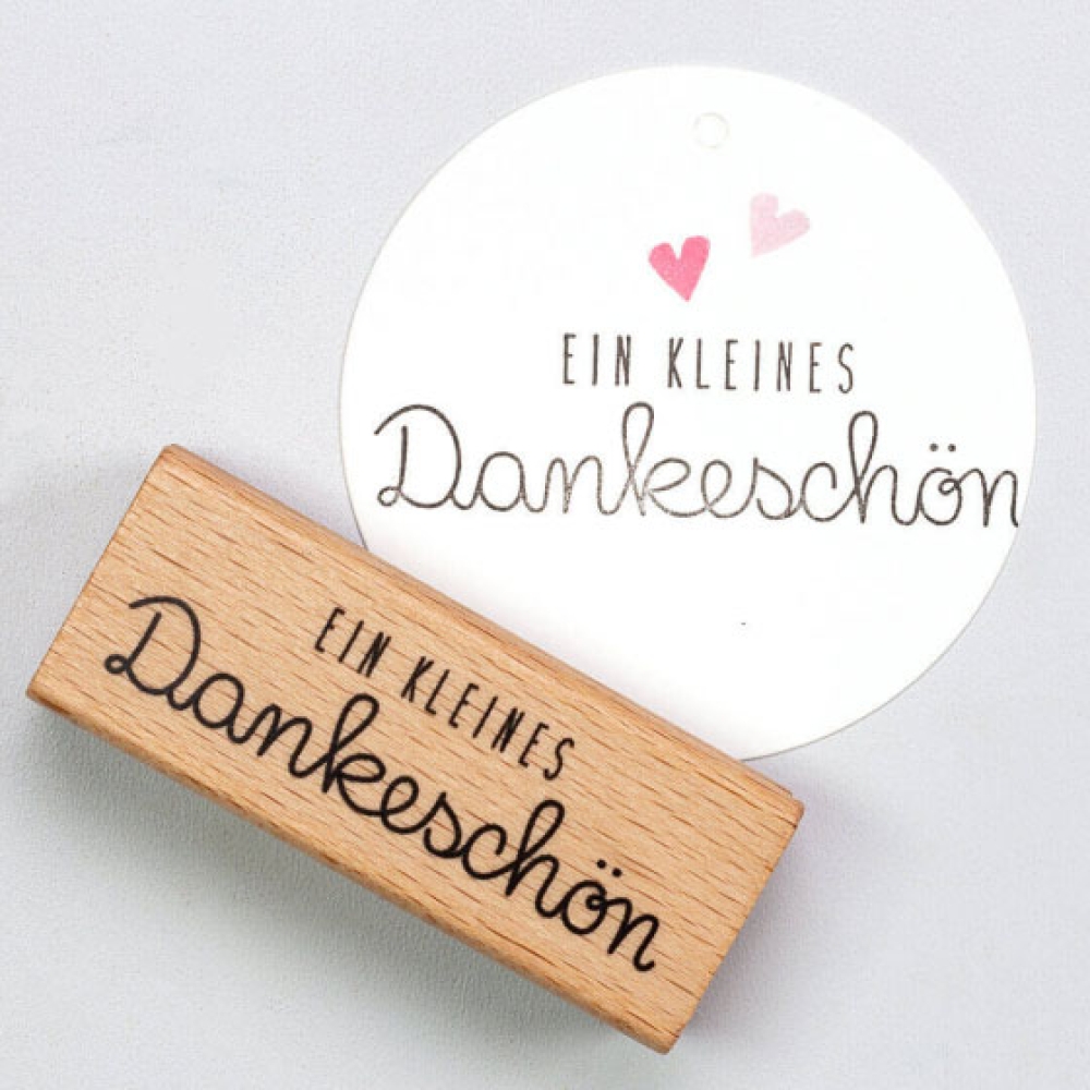 Perlenfischer Text-Stempel: EIN KLEINES DANKESCHÖN