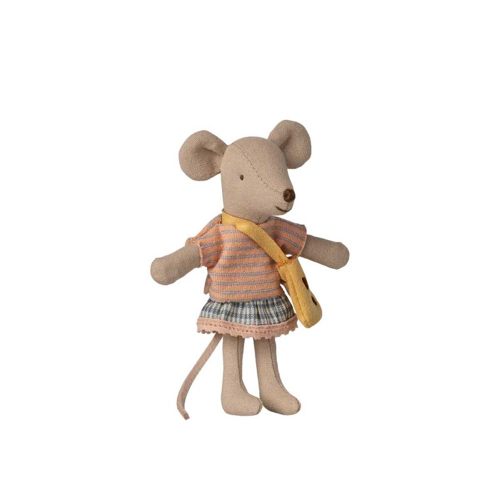 Maileg Maus kleine Schwester mit Tasche