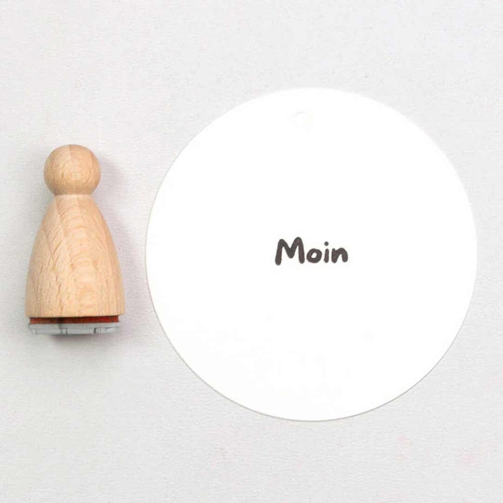 Perlenfischer Stempel maritim: MOIN