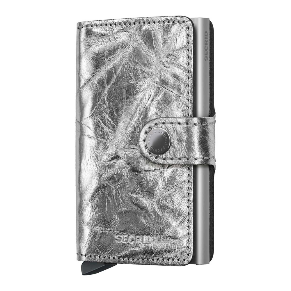 SECRID Geldbörse Miniwallet crunch silver