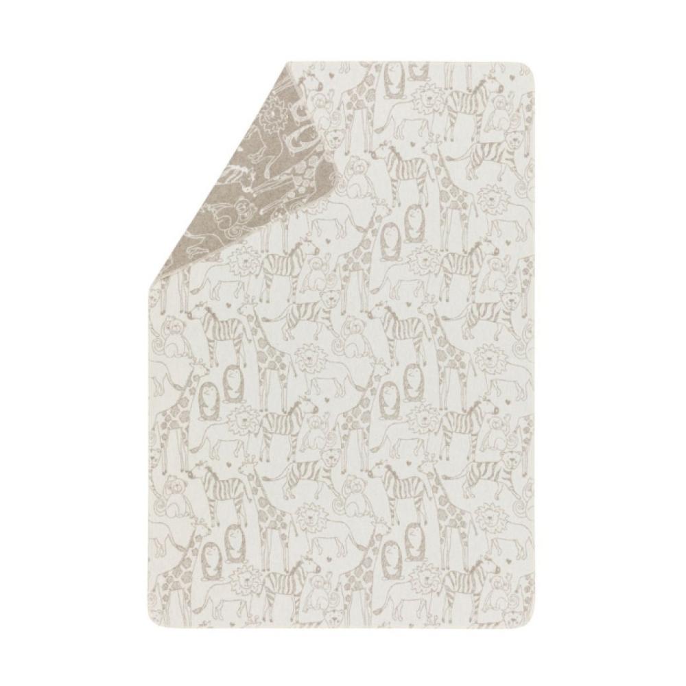 David Fussenegger Kinderdecke Safari rohweiss 100x140cm