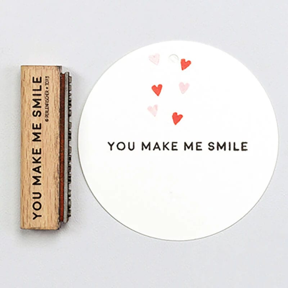 PerlenfischerText-Stempe:l YOU MAKE ME SMILE