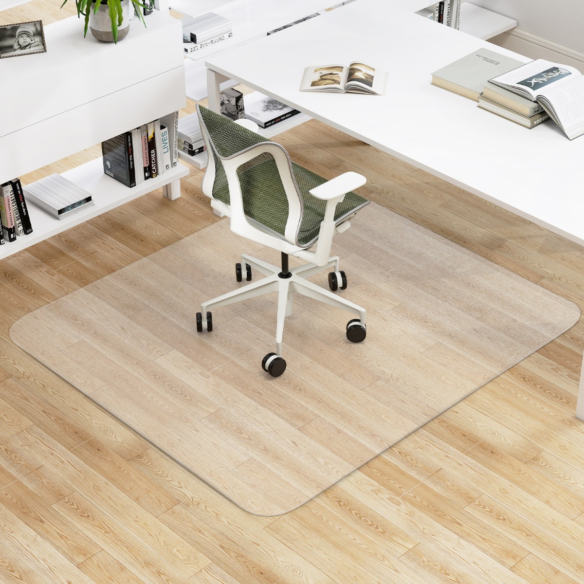 180 x 160 cm Bürostuhlunterlage Transparente PVC-Bodenschutzmatte Bodenschutzmatte