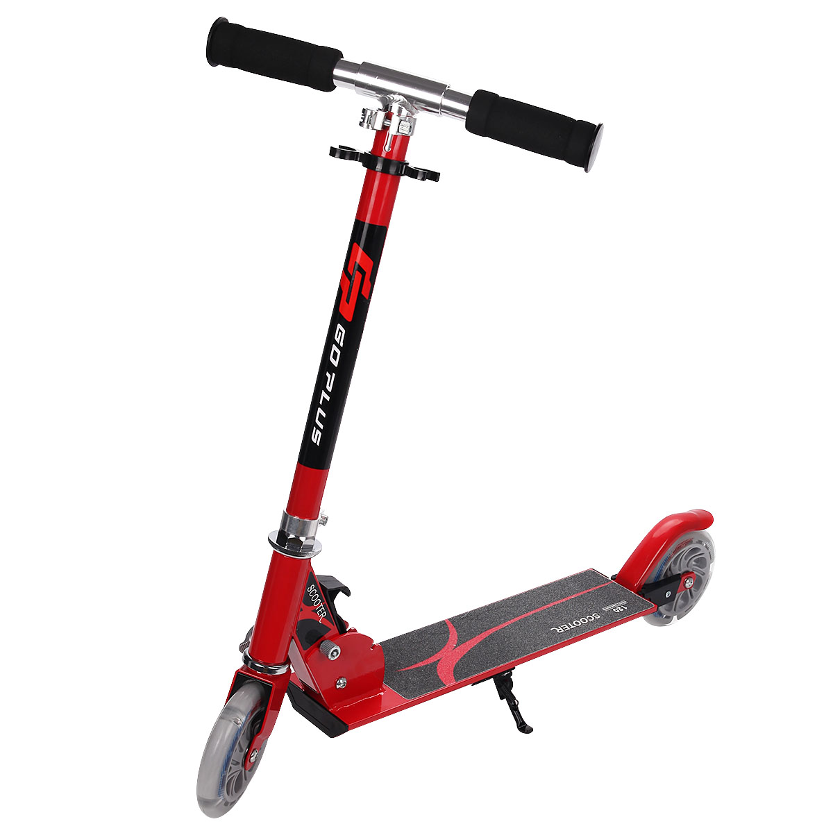 Scooter Roller Tretroller Kinderroller Cityroller klappbar bis 70KG-rot