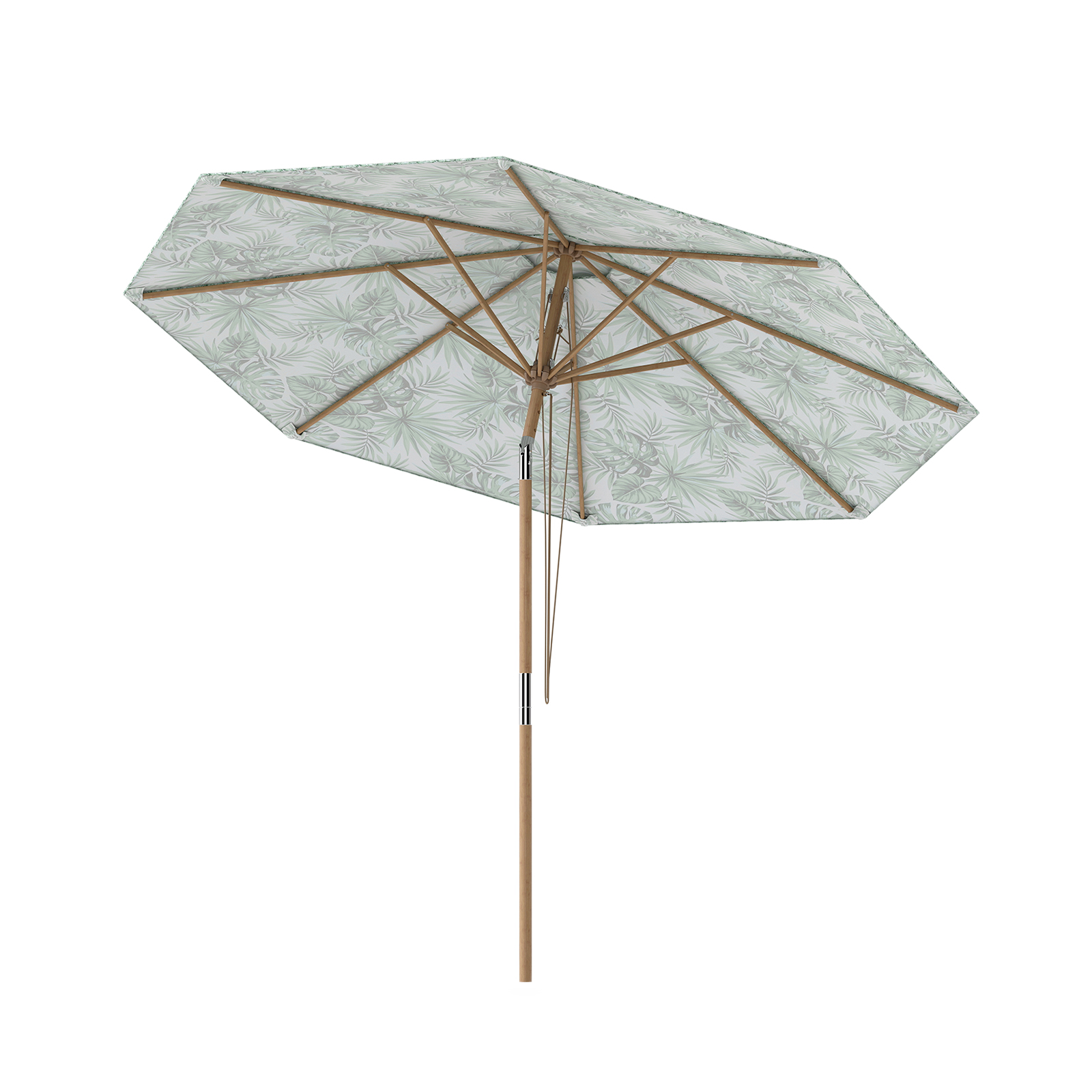 270 cm Sonnenschirm Sonnenschirm mit 30° Neigungsverstellung & belüftete Spitze Grün