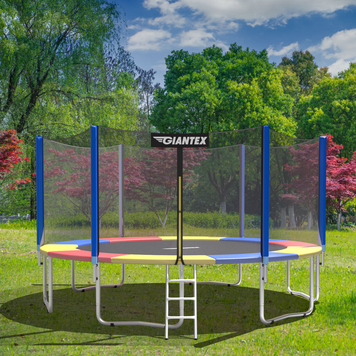 Trampolinmatratze 427cm x 427cm x 10cm Trampolin Übung Fitness Gymnastik Trampolin Polster Bunt