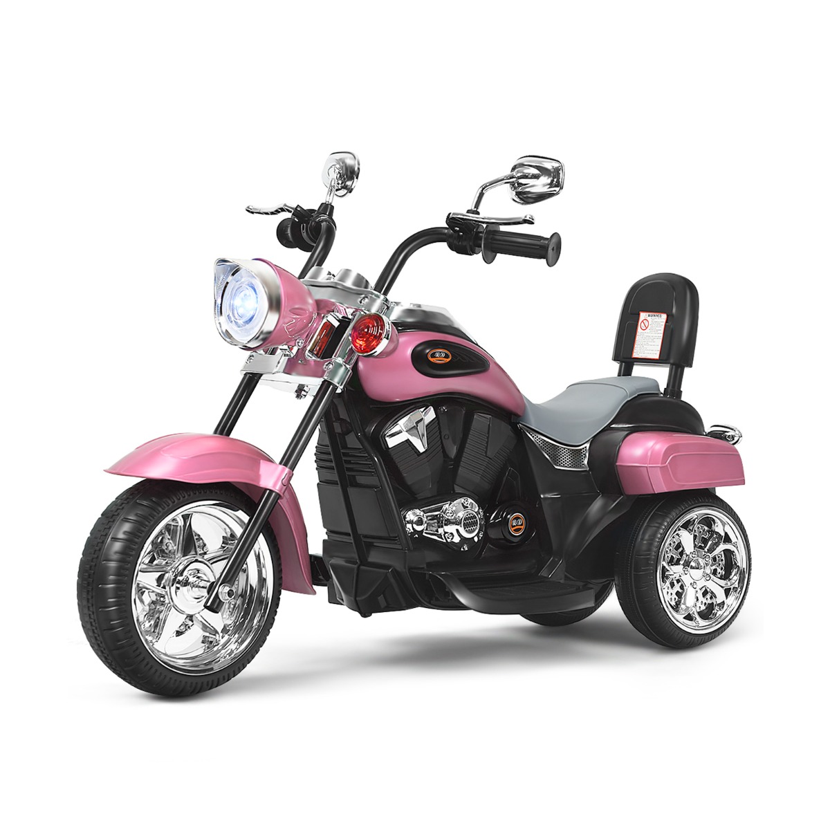 6 V Elektro Motorrad Batteriebetriebenes Motorrad mit Musik 91 x 48 x 64 cm Rosa