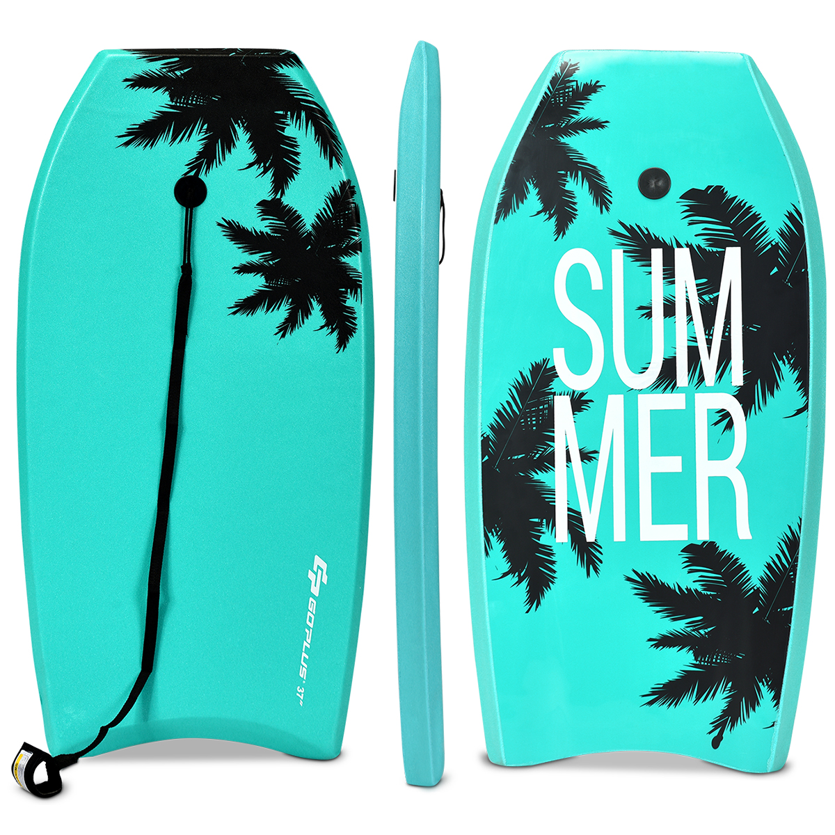 Goplus Sup Board Kinder Bodyboard Surfbrett Surfboard Grün 104 x 52 x 6 cm 