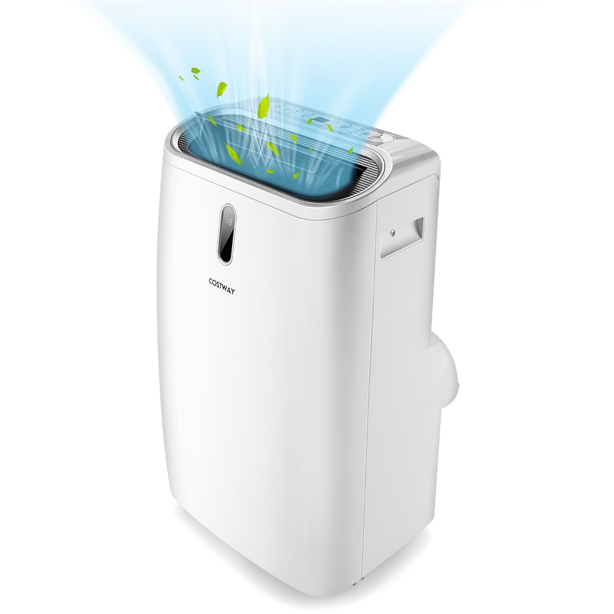 5 in 1 Klimagerät 14000 BTU Heiz&Kühl&Ventilator&Entfeucht Tragbare Klimaanlage für 40 ㎡ 44,5 x 39 x 77 cm Weiß