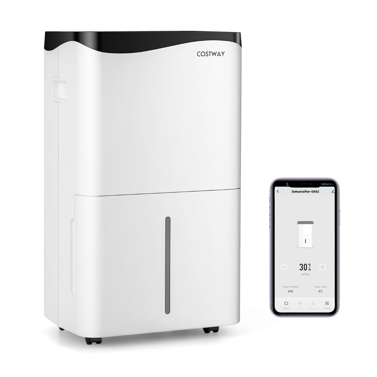 Luftentfeuchter Raumentfeuchter Mobile Entfeuchter elektrisch Dehumidifier 25L/24h Raumgröße ca.60m²