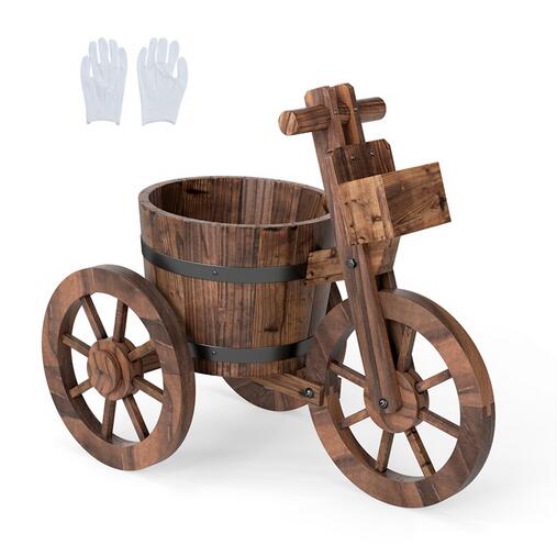 Rustikaler Blumentopf Blumenkasten mit Abflussloch & Aufbewahrungsbox zum Anbau von Gemüse Kaffee