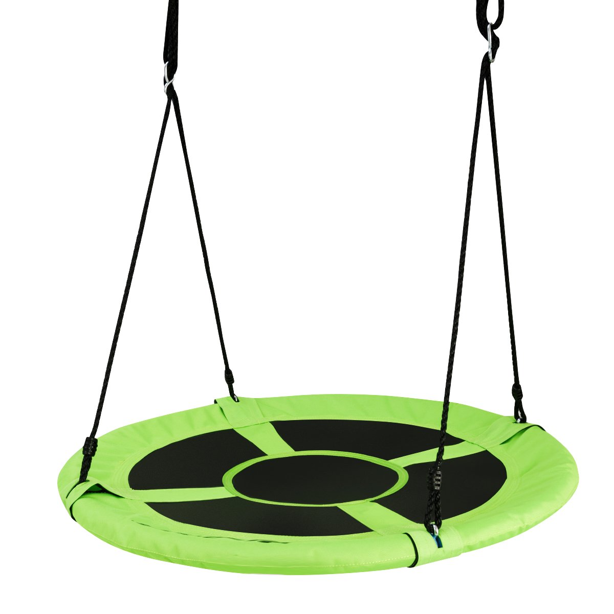 Nestschaukel Gartenschaukel Outdoor Kinderschaukel bis 150 kg Farbig/Grün-Grün