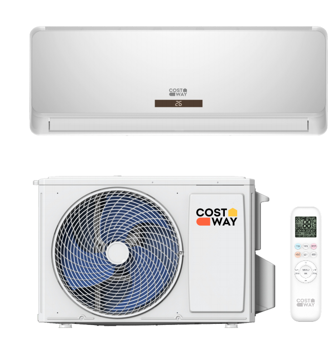 Split Klimaanlage 9000 BTU 3,4kW Inverter Klimagerät mit Heizfunktion Air Conditioner mit WiFi & App