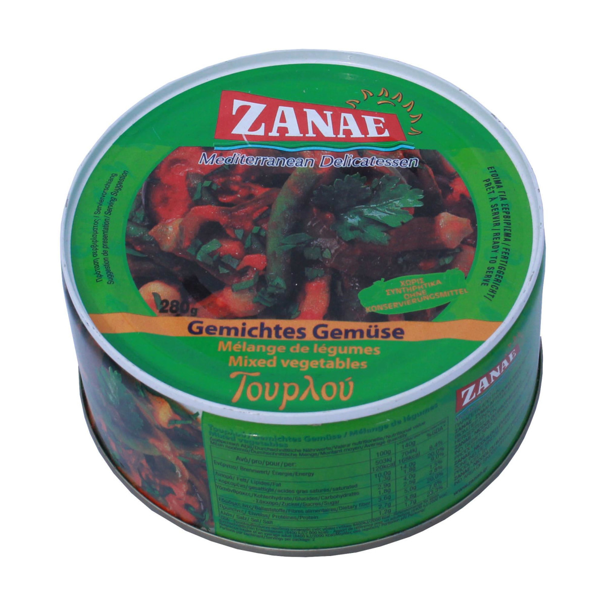 Gemischtes Gemüse (280g) Zanae