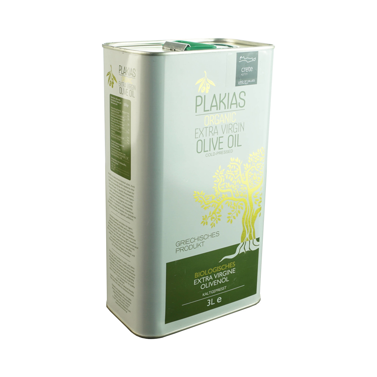 Plakias BIO Olivenöl Extra Nativ Koroneiki (3L Kanister)