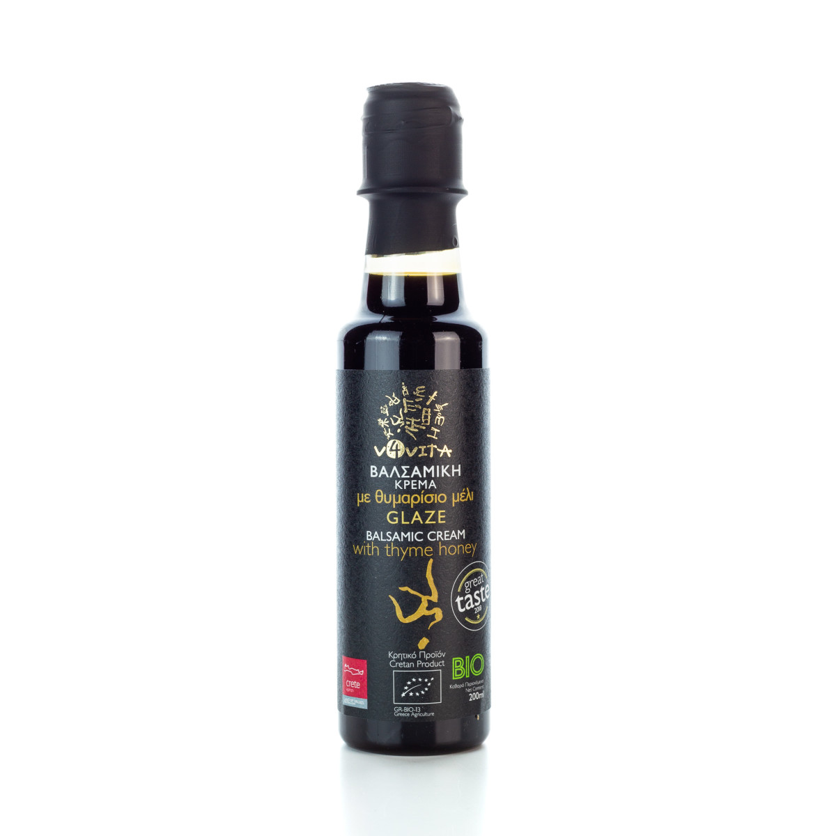 BIO Balsamico-Creme Glasur mit Thymian-Honig (200ml) von der Insel...