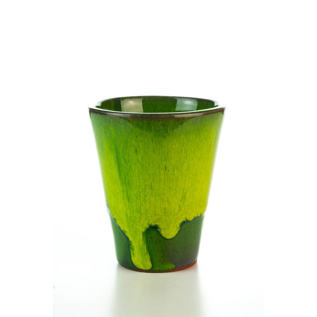 Hydria Original handgemachter Keramik Wein Becher von Kreta - grün