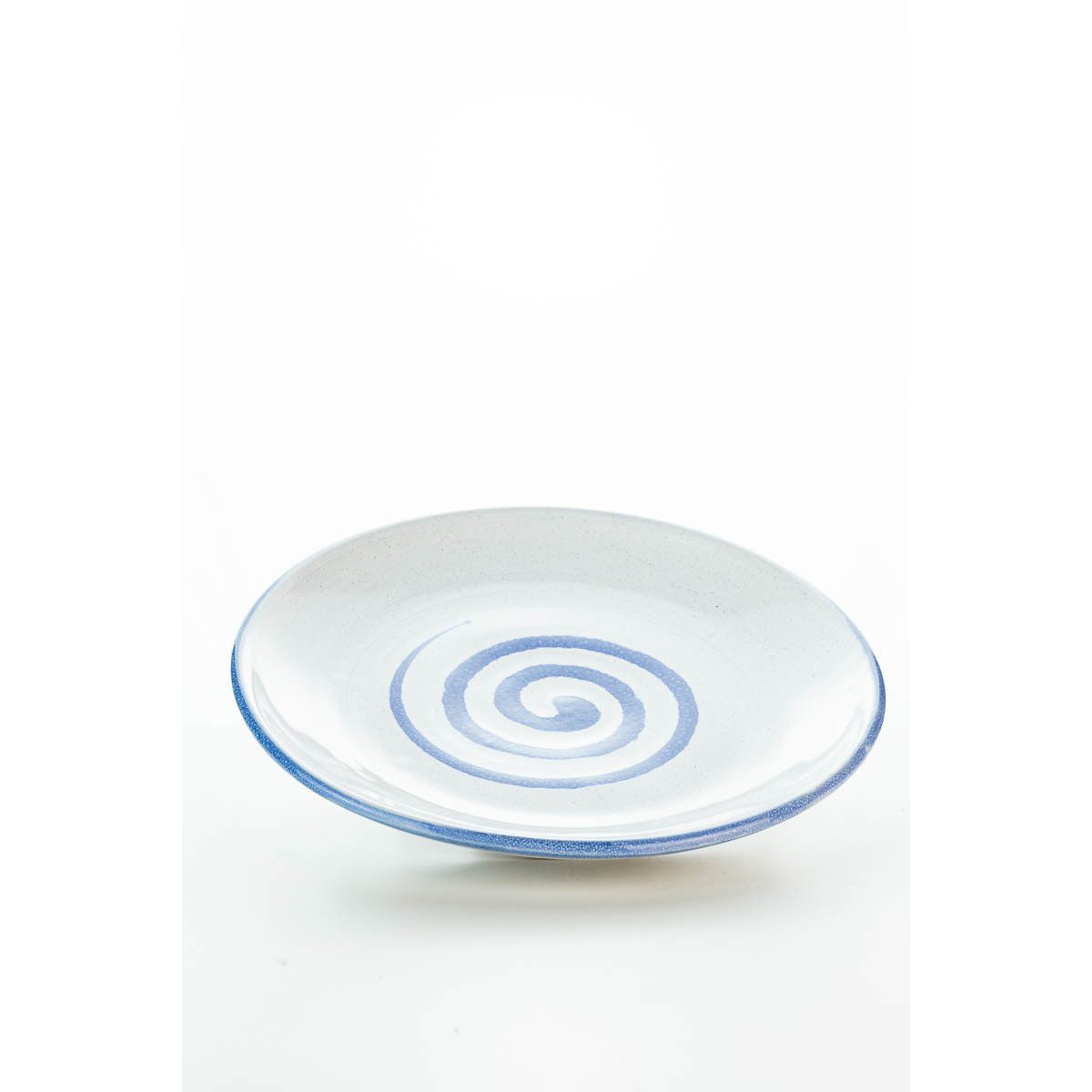 Hydria Original handgemachter Teller 20cm von Kreta - weiß blau