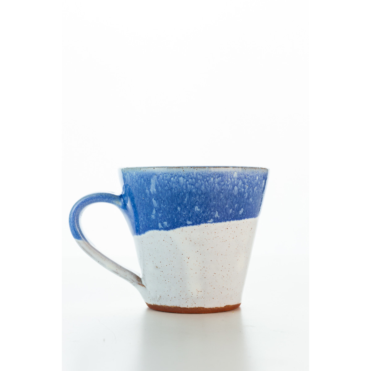 Hydria Original handgemachte Keramik Mokka Tasse von Kreta - blau weiß