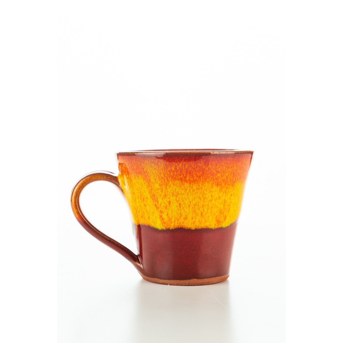 Hydria Original handgemachte Keramik Mokka Tasse von Kreta - orange...