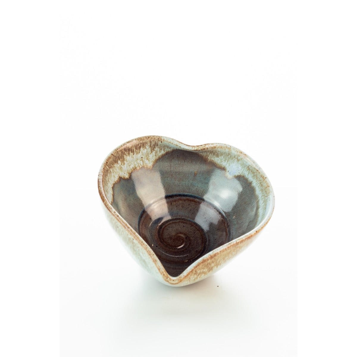 Hydria Original handgemachte Schale Herz Mini von Kreta - natur