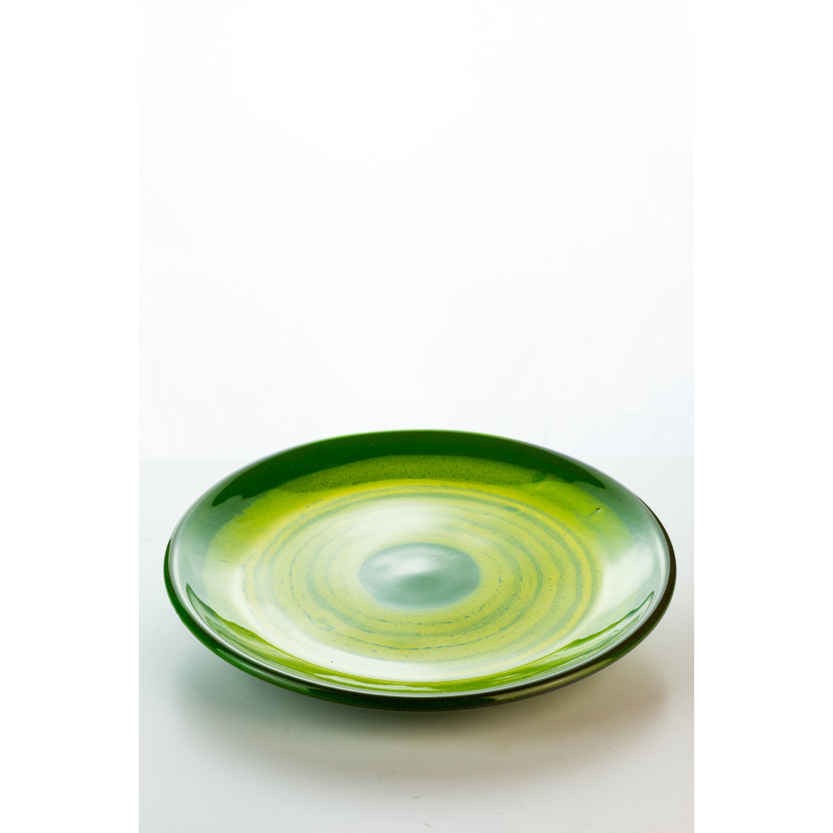 Hydria Original handgemachter Teller 30cm von Kreta - grün