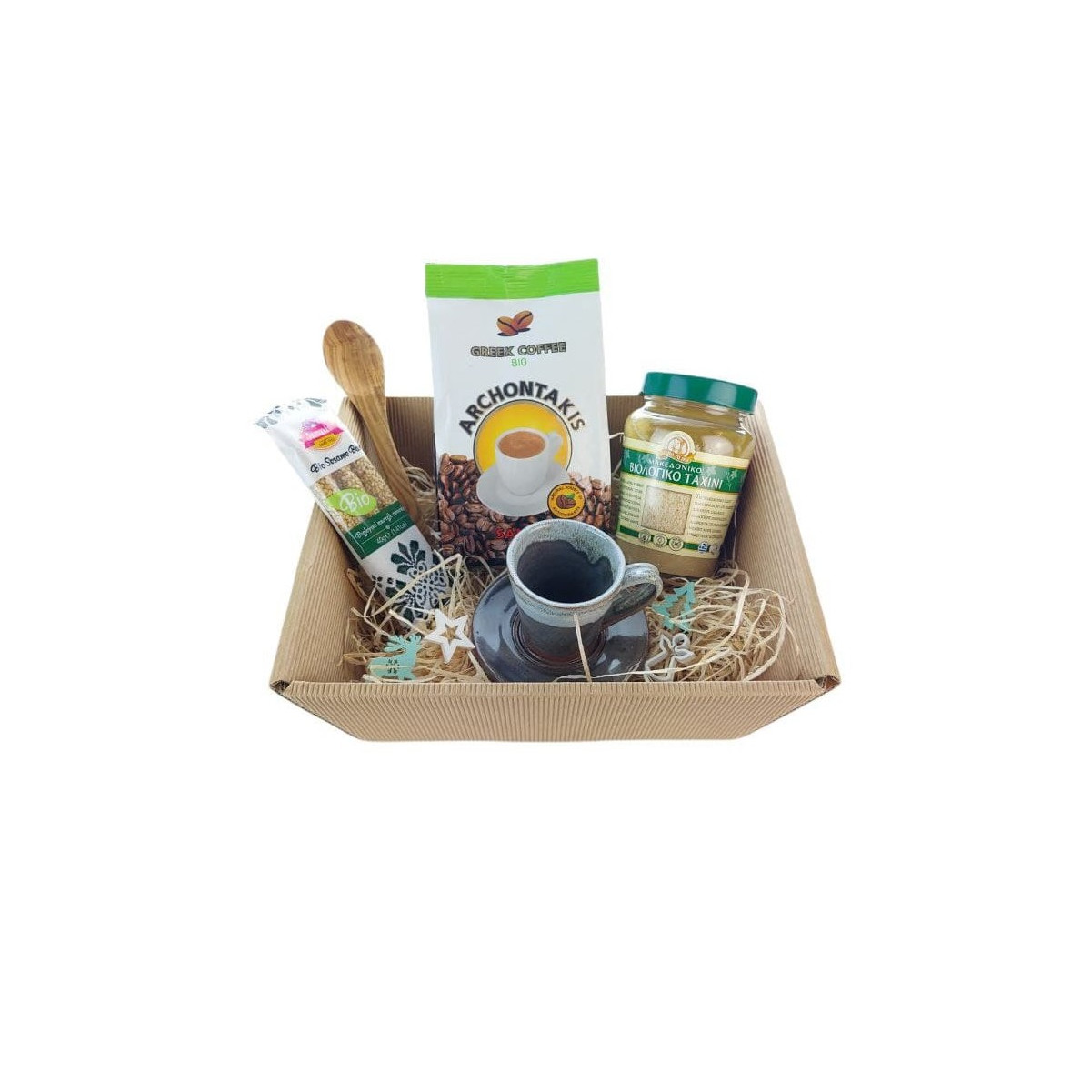 BIO Mokka Geschenkkorb Natur