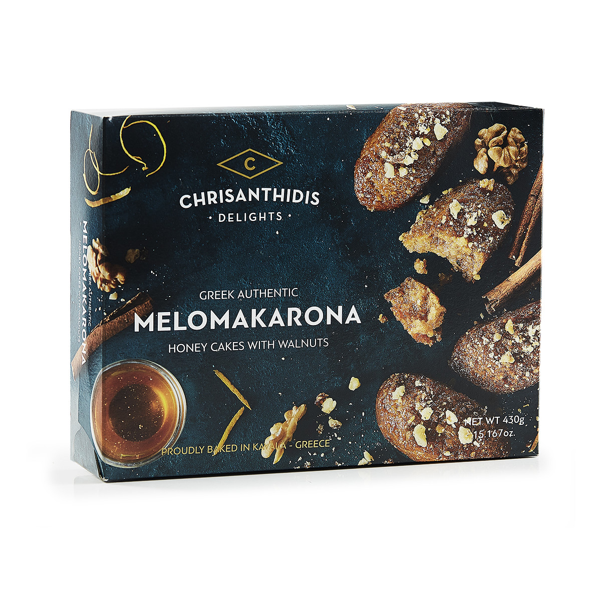 Melomakarona mit Honig und Walnüssen 430g